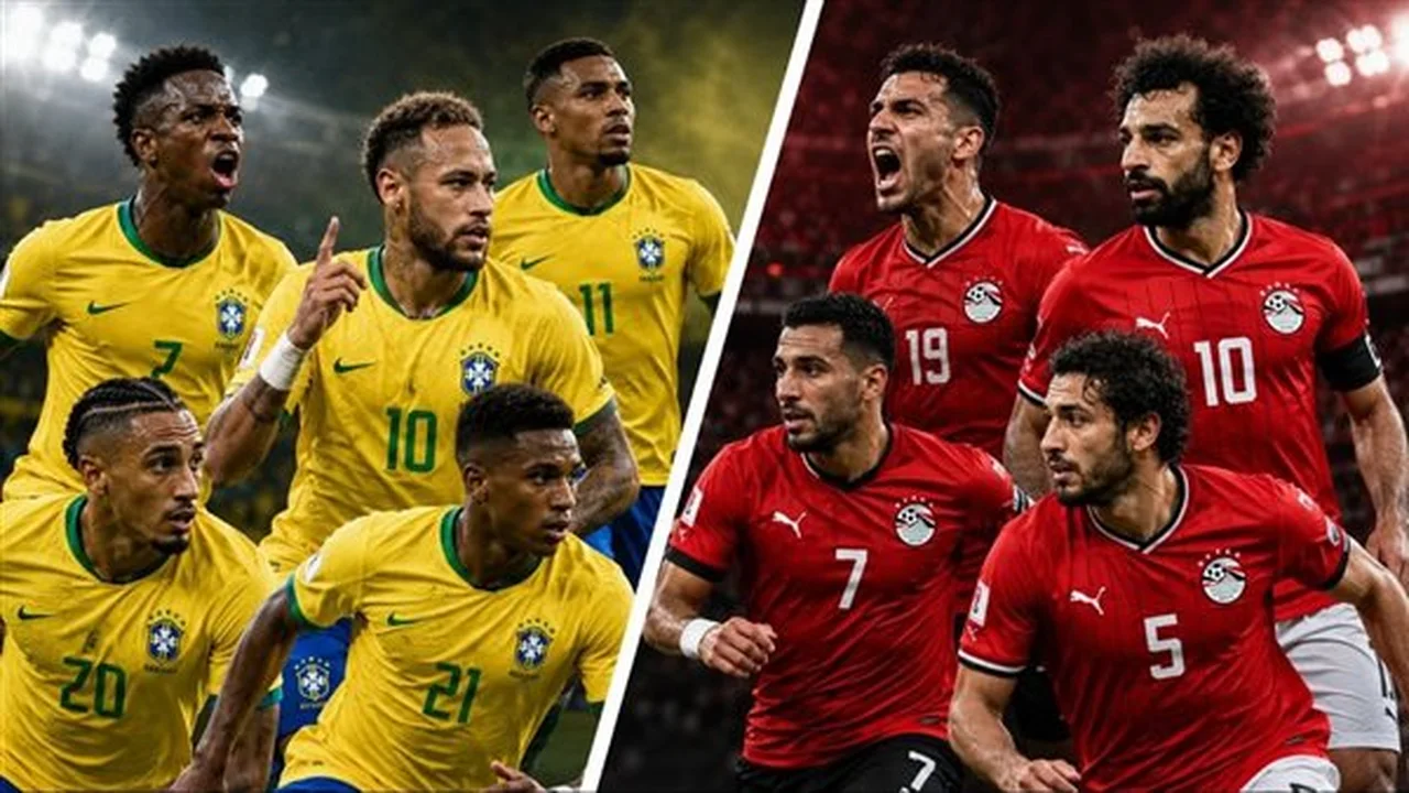 مصر تواجه البرازيل في مباراة ودية قبل انطلاق كأس العالم
